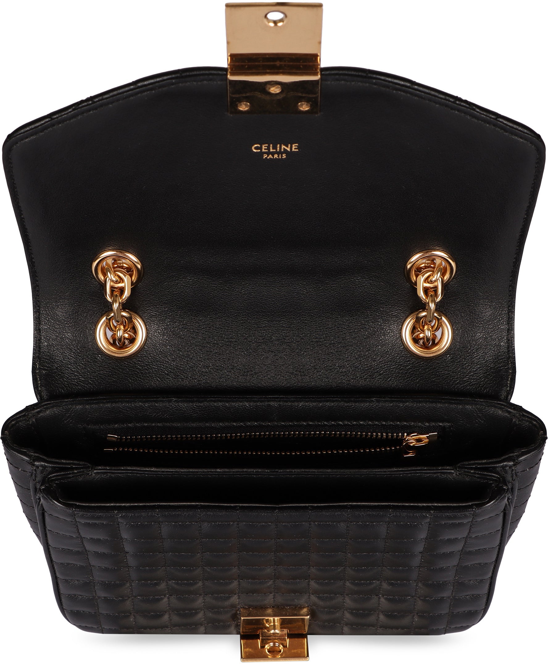 CELINE Quilted Leather Handbag