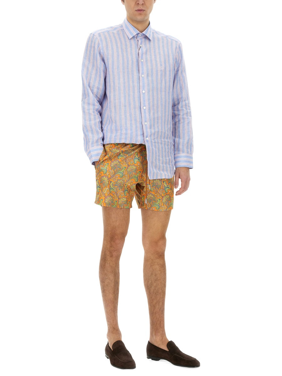 ETRO Classic Boxer Swim Trunks
