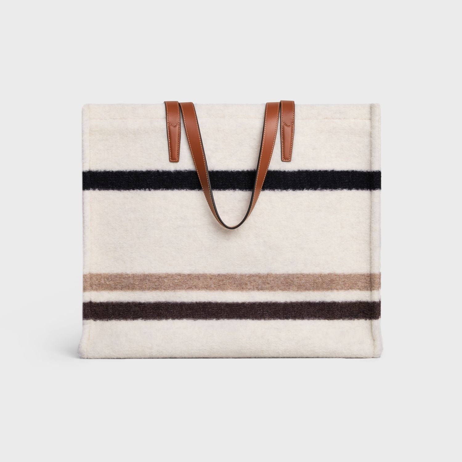 CELINE Grande Faux Fur Basket Tote Handbag