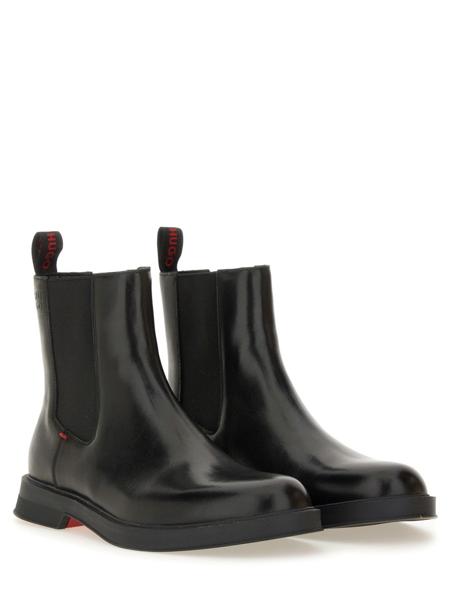 HUGO Leather Chelsea Boot