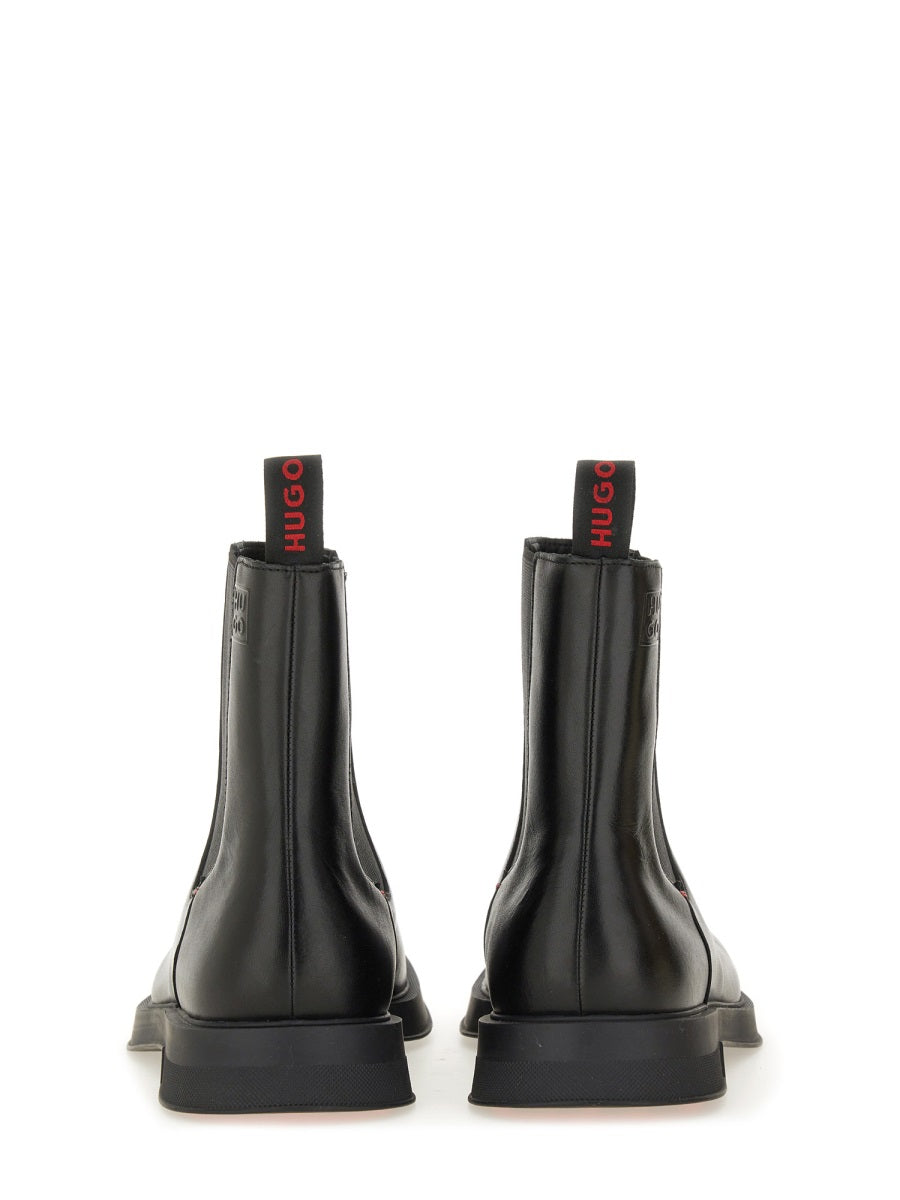 HUGO Leather Chelsea Boot