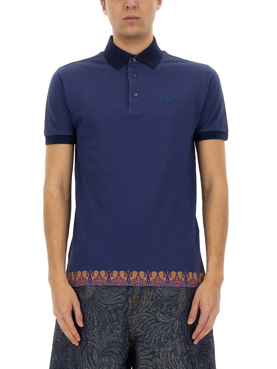 ETRO Men's Polo Shirt with Print - Size L