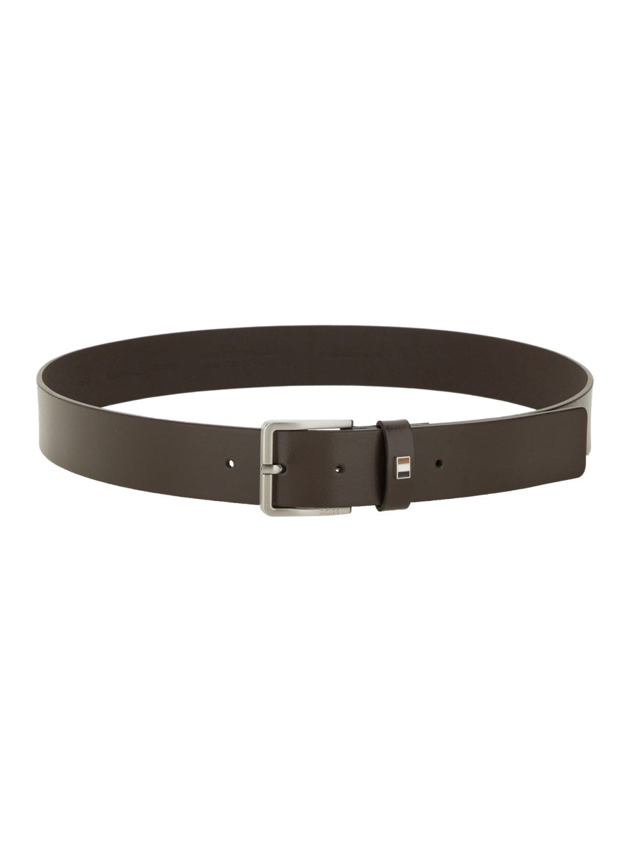 BOSS Classic Leather Logo Belt for Men