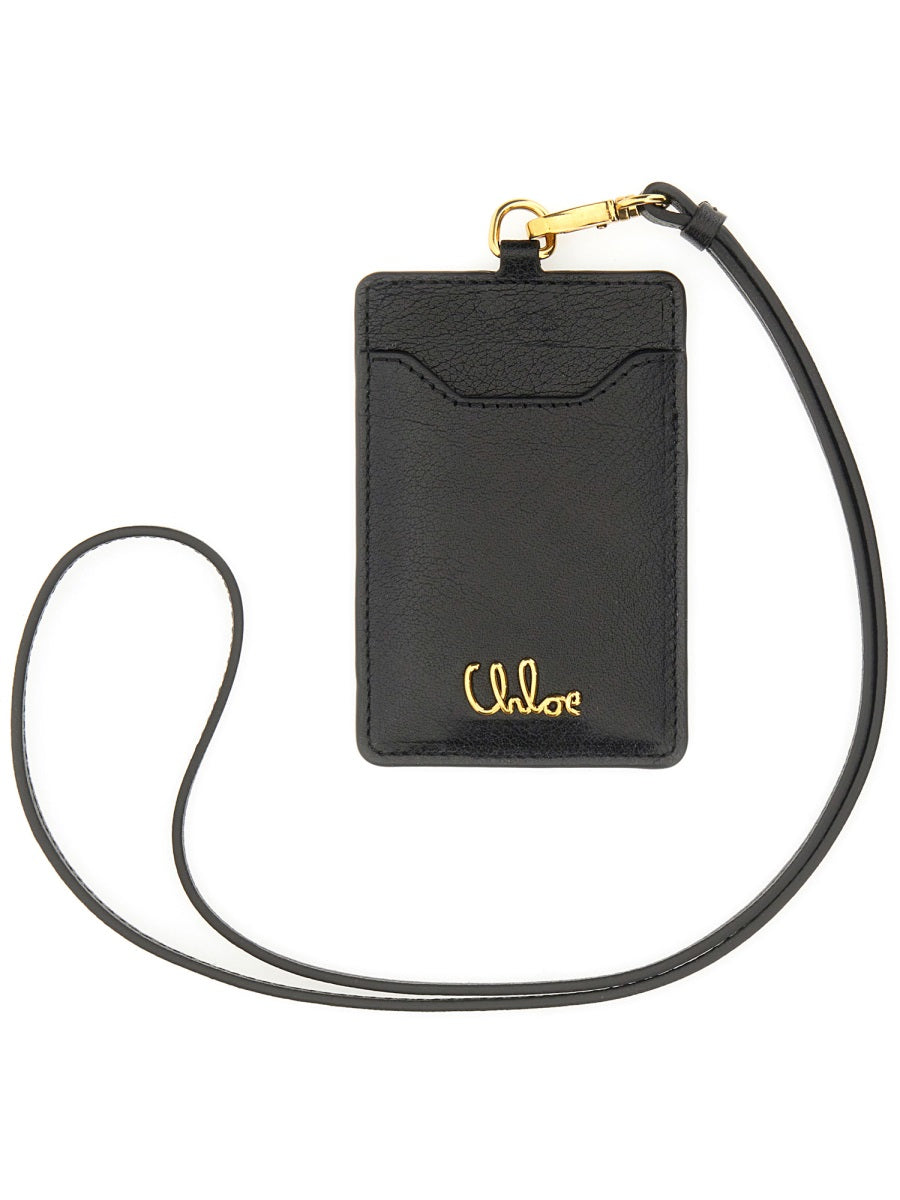 CHLOÉ Leather Card Holder