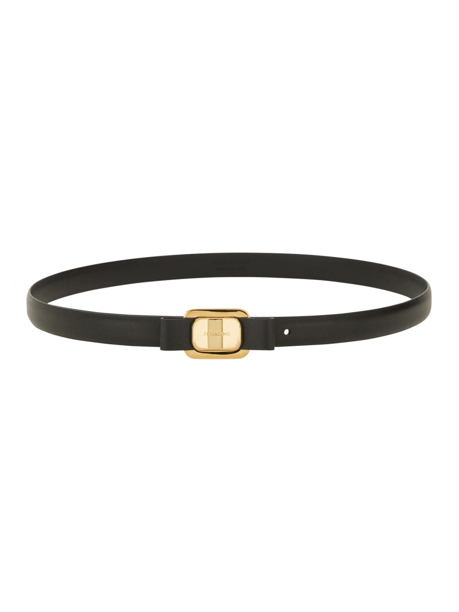 Ferragamo Fixed Belt with New Vara Plate for Women