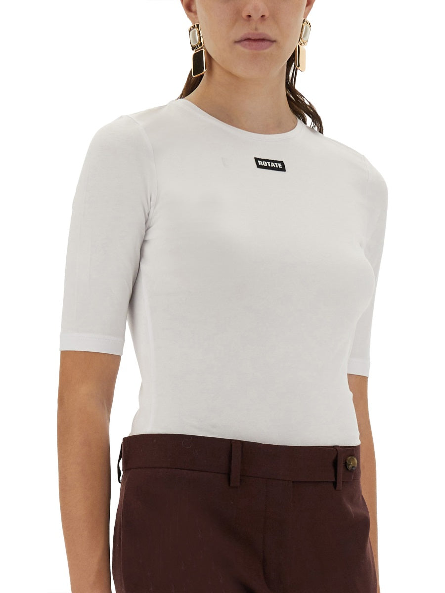 ROTATE BIRGER CHRISTENSEN Logo T-Shirt for Women - Size S