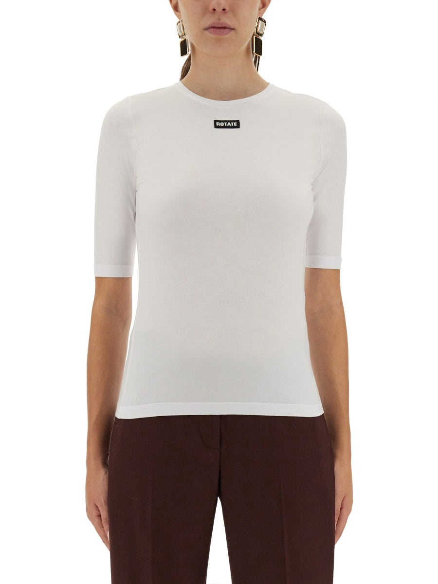 ROTATE BIRGER CHRISTENSEN Logo T-Shirt for Women - Size S