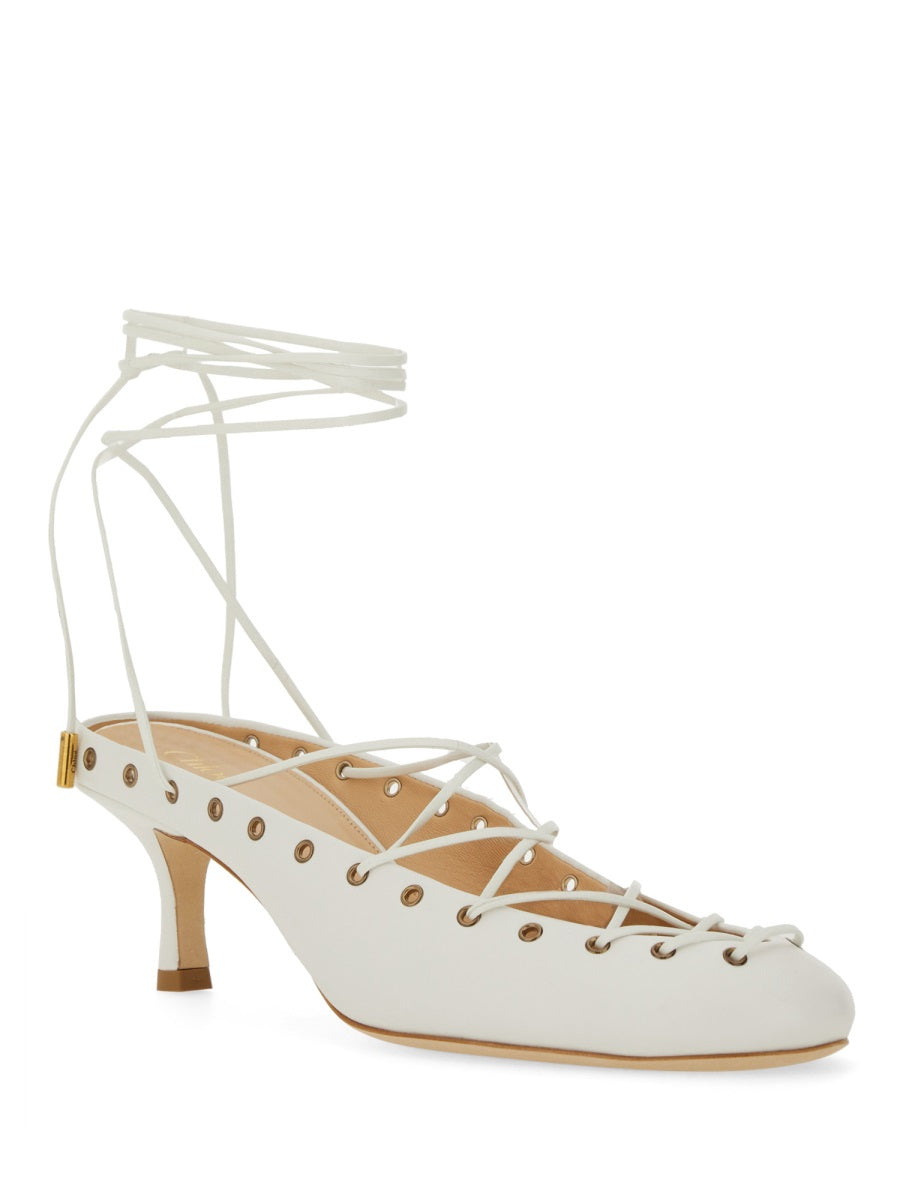 CHLOÉ Leather Ghillies Heels for Women