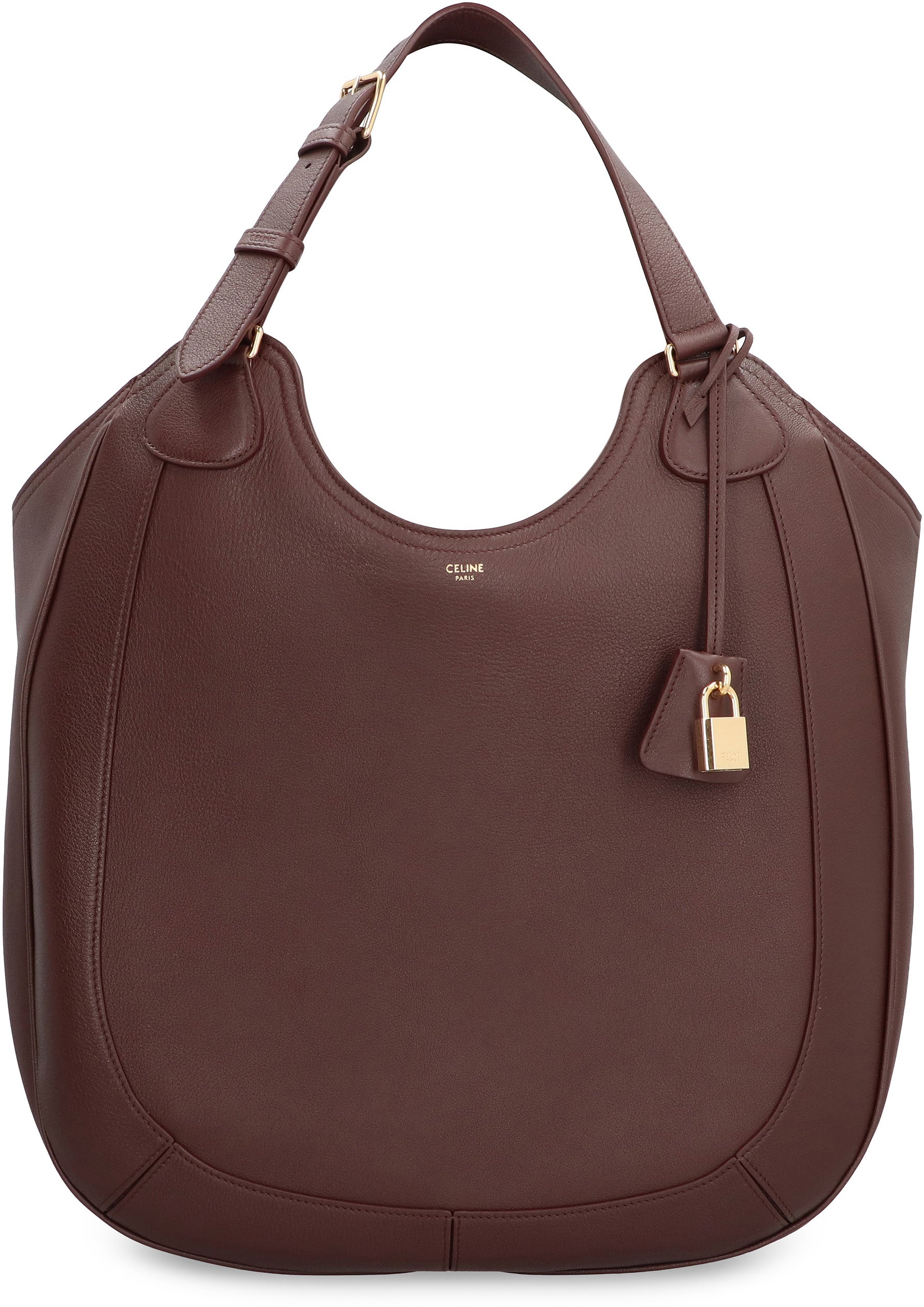 CELINE Leather Shoulder Handbag - 39 cm x 40.5 cm