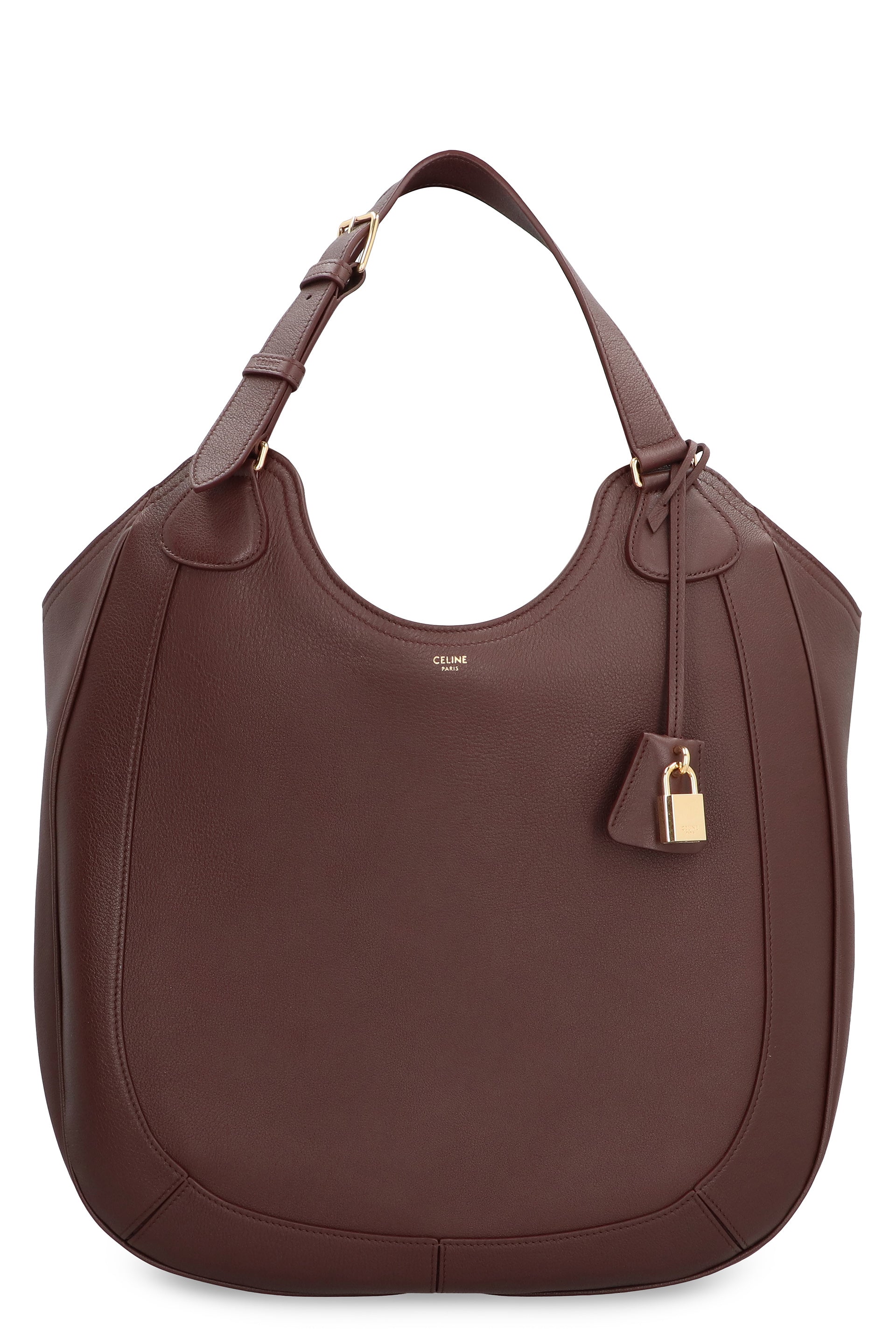 CELINE Leather Shoulder Handbag - 39 cm x 40.5 cm