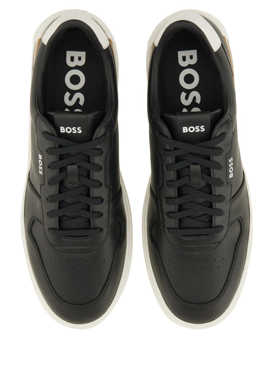 BOSS Premium Leather Sneakers for Men - FW25 Collection