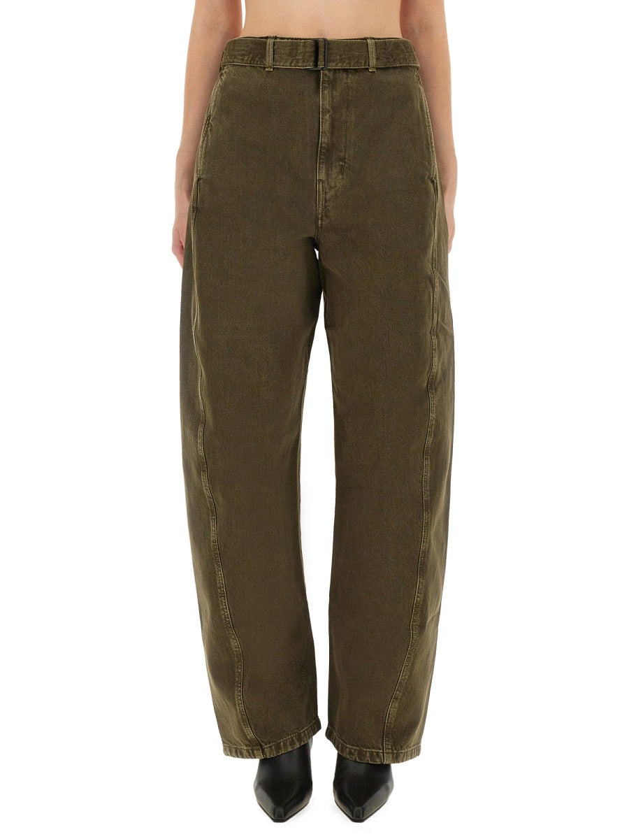 LEMAIRE Cotton Trousers for Women - FW25 Collection