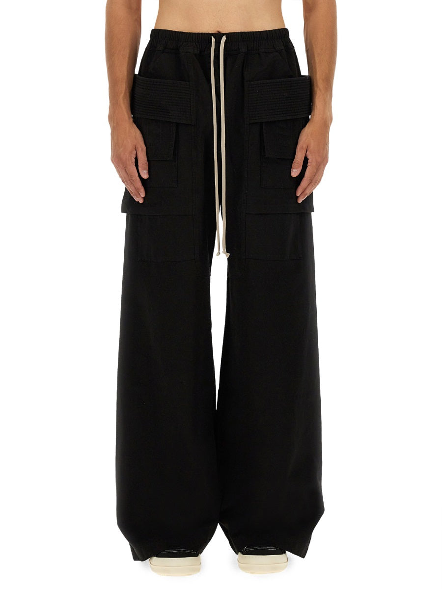 RICK OWENS DRKSHDW Wide Cargo Pants - Size L