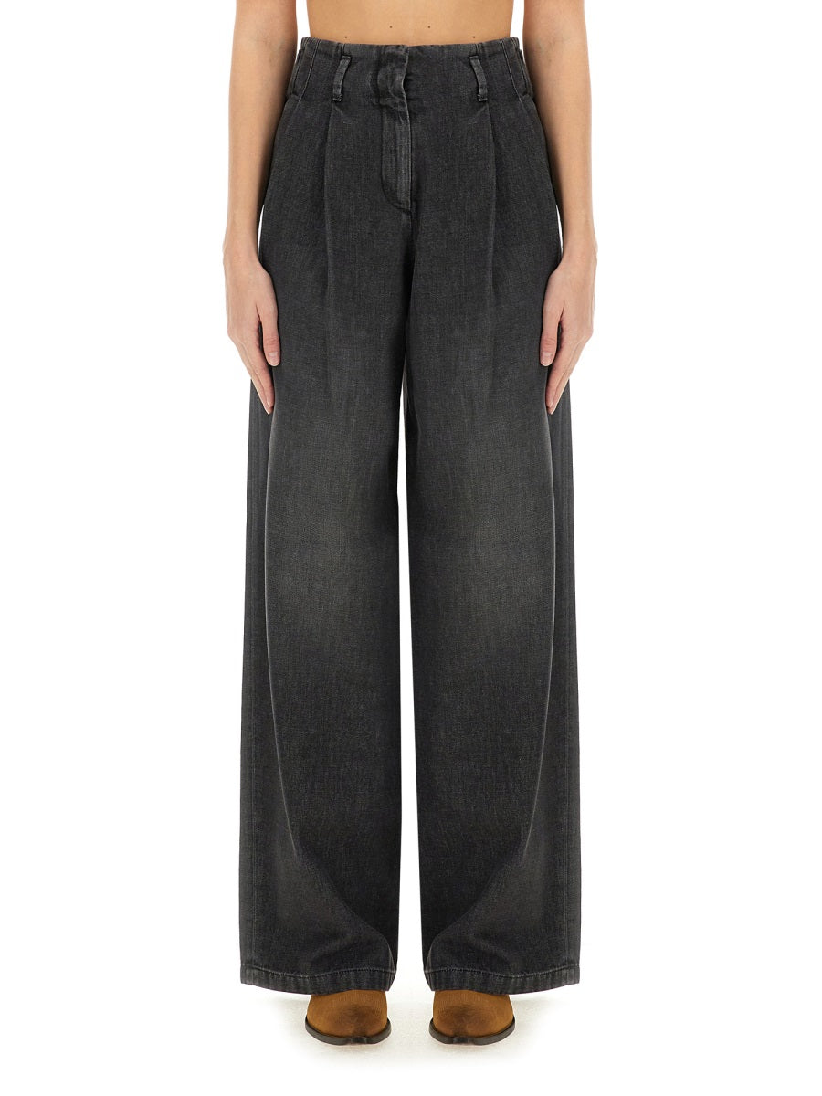 GOLDEN GOOSE Wide Leg Women's Jeans - Size 40