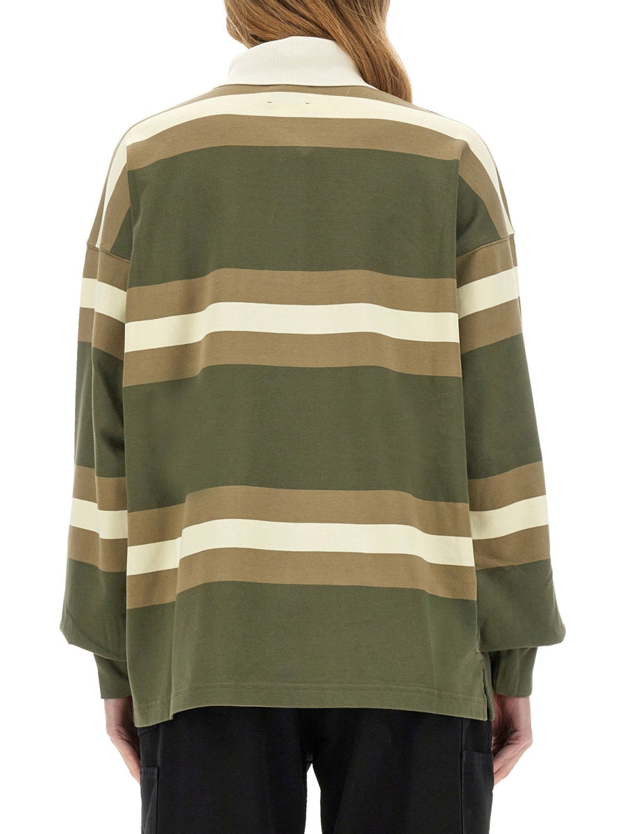 AUTRY Oversized Striped Polo - Unisex