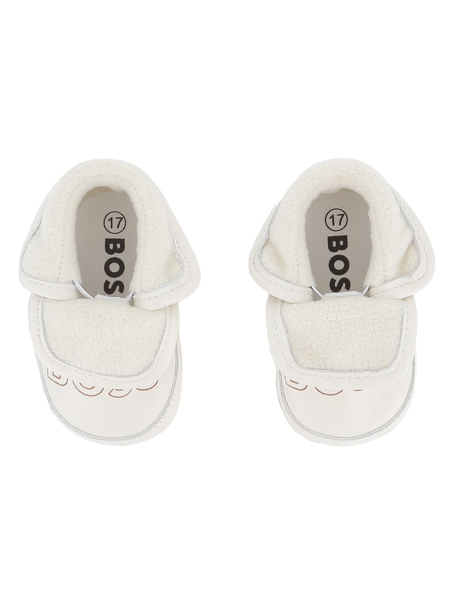 BOSS Unisex Mini Leather Sneakers