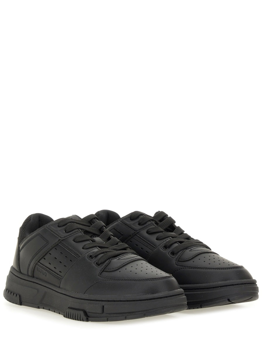 HUGO Men's Sneaker with Mesh Details