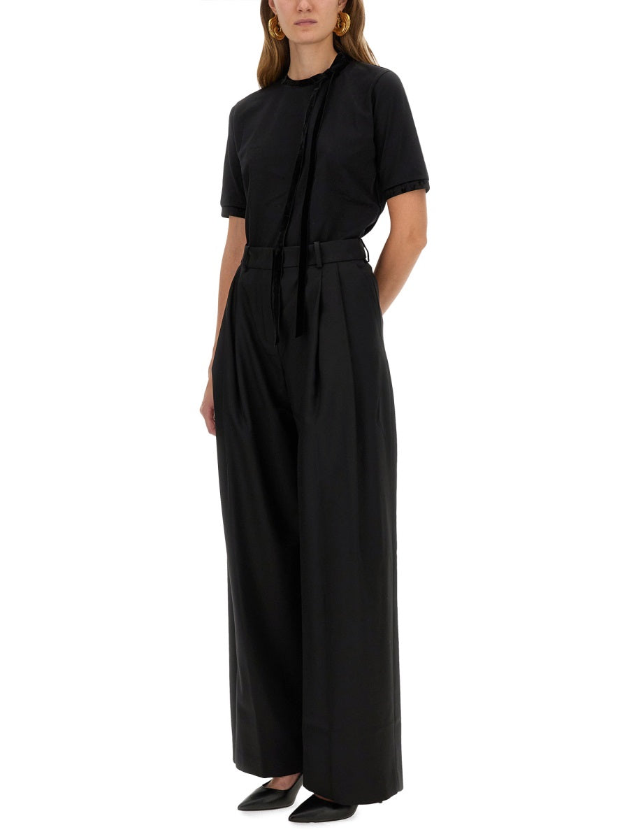 NINA RICCI Women's T-Shirt with Ribbon and Bow - Size S