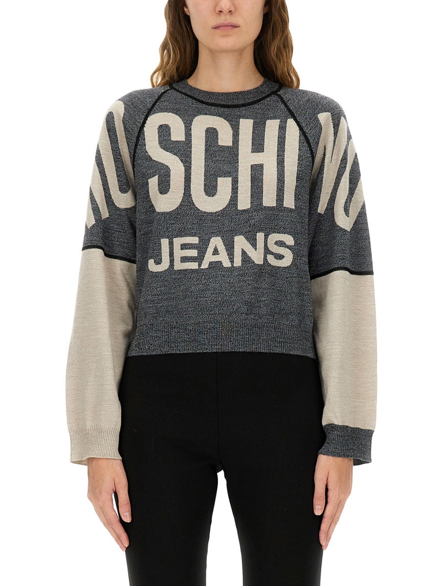 MOSCHINO JEANS Inlaid Logo T-Shirt - Size S