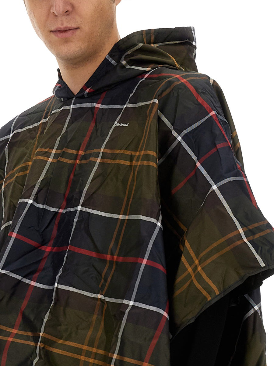 BARBOUR Tartan Pattern Poncho - Regular Fit