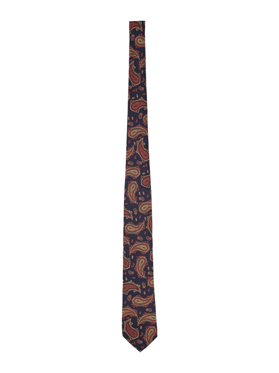 ETRO Paisley Jacquard Silk Tie