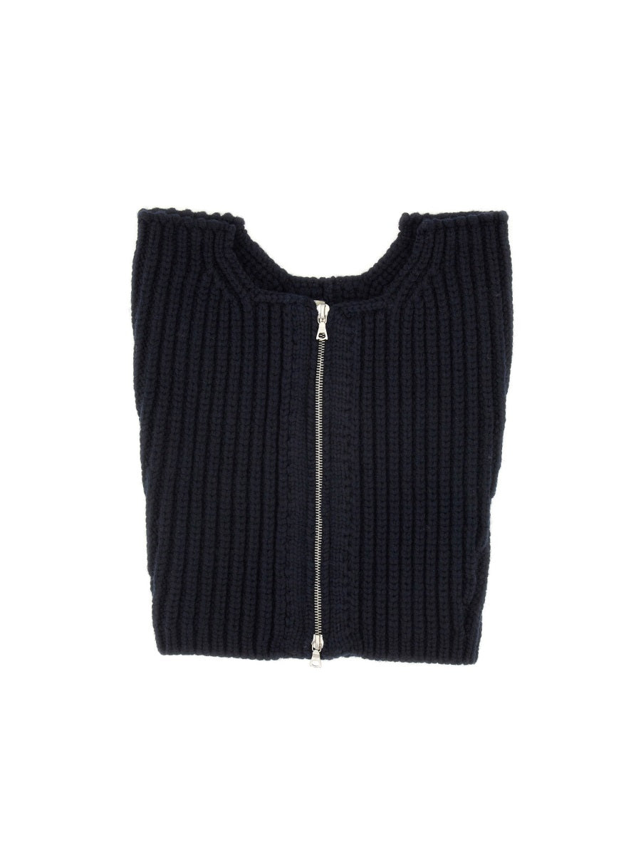 DRIES VAN NOTEN Wool Neck Warmer with Zipper