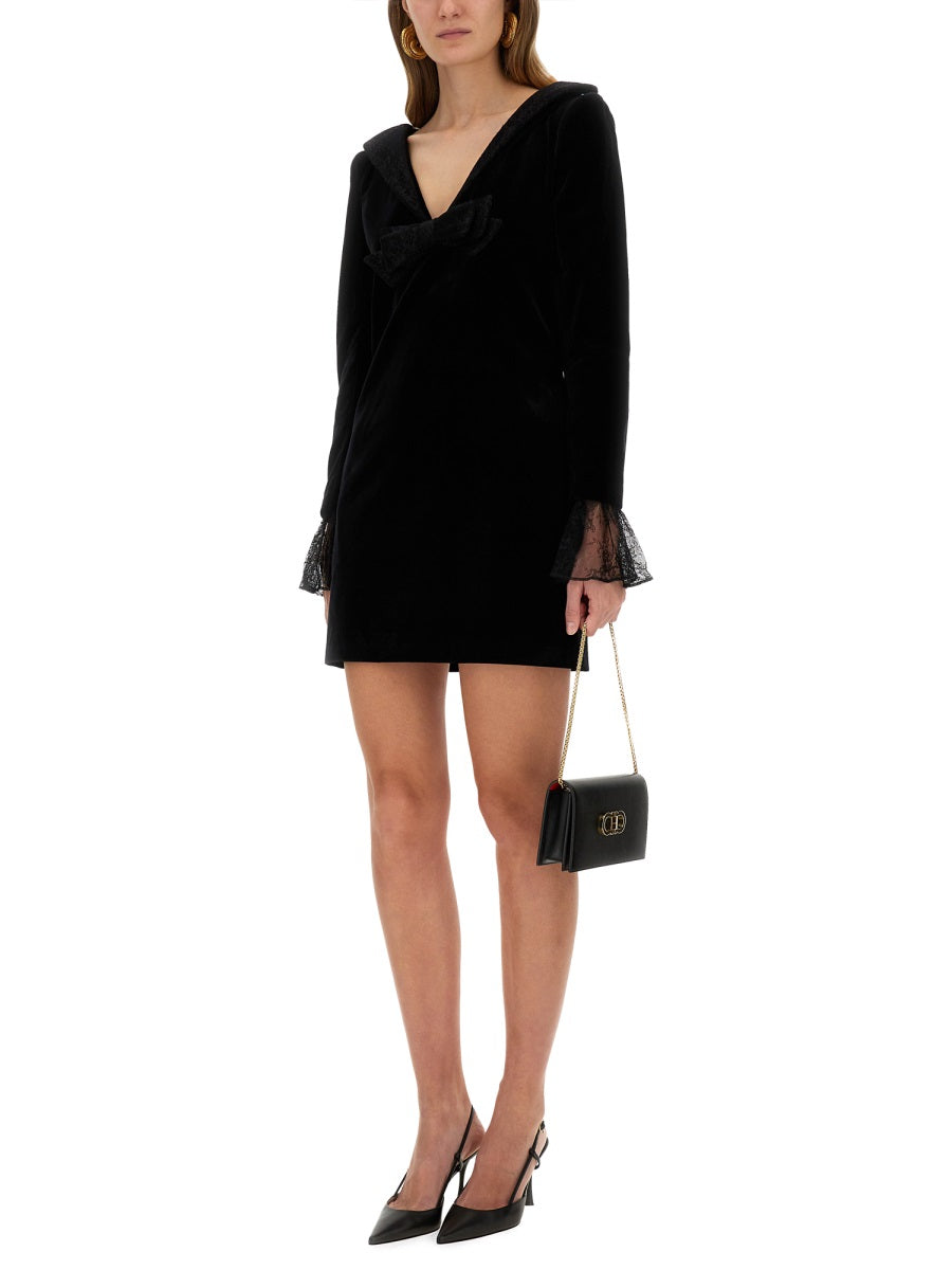 NINA RICCI Chic Mini Dress with Bow - Size 38