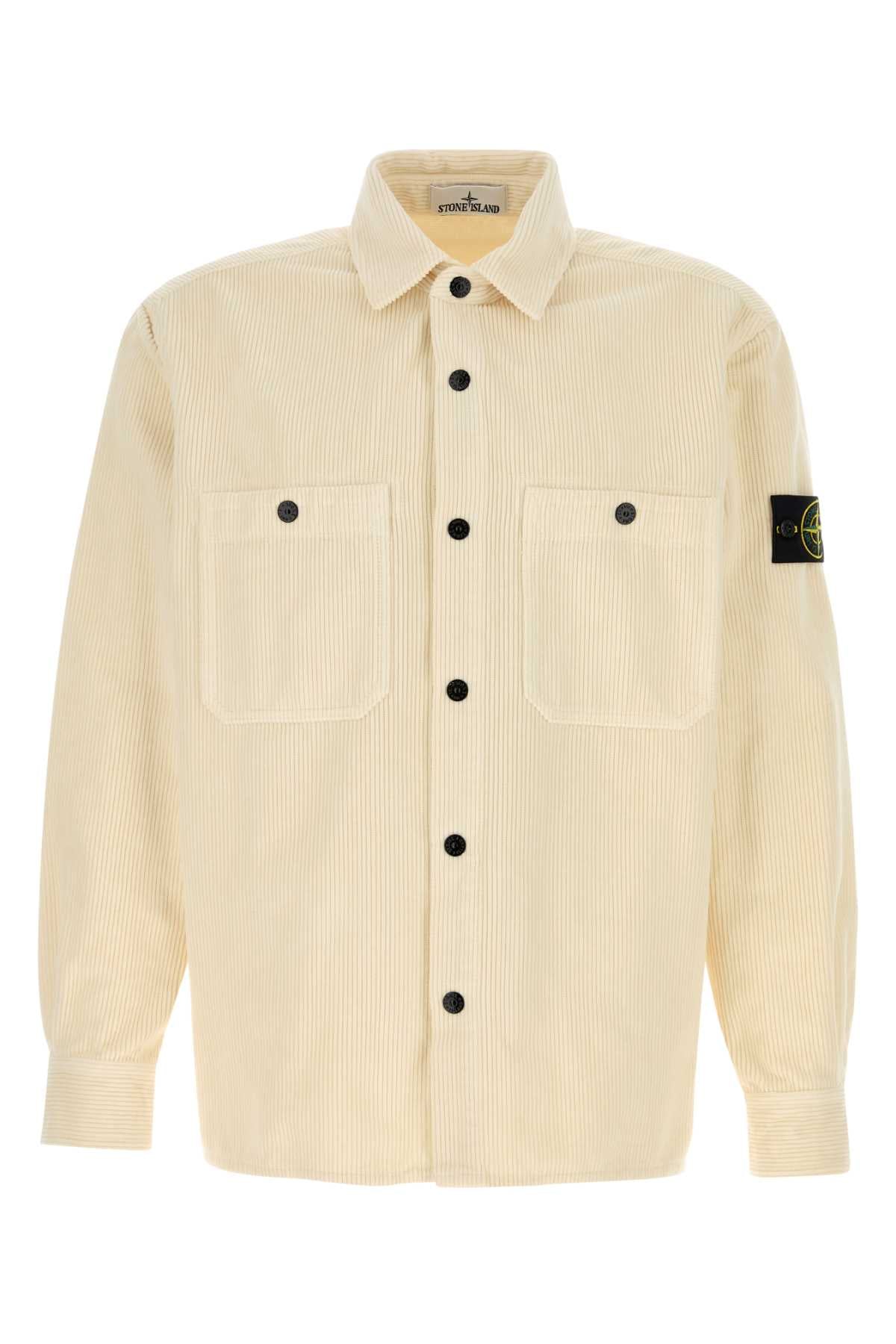 STONE ISLAND Corduroy Shirt for Men - FW25 Edition