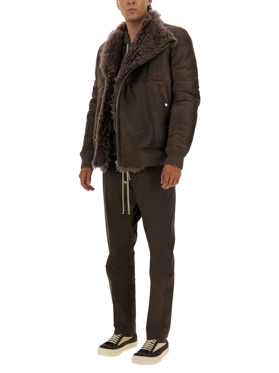 RICK OWENS Luxe Men’s Shearling Trench Coat