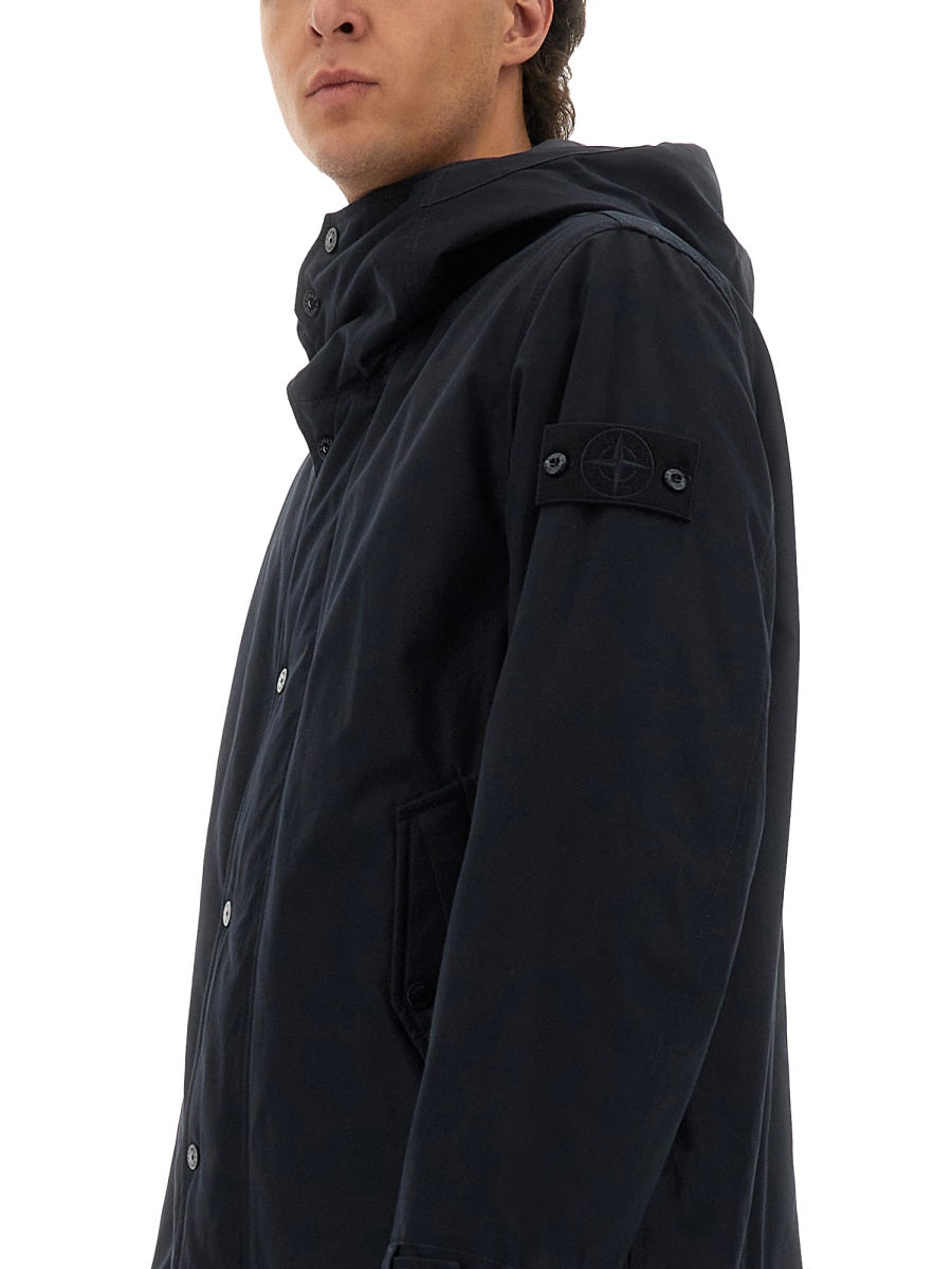 STONE ISLAND Waterproof Hooded Jacket for Men - Size L