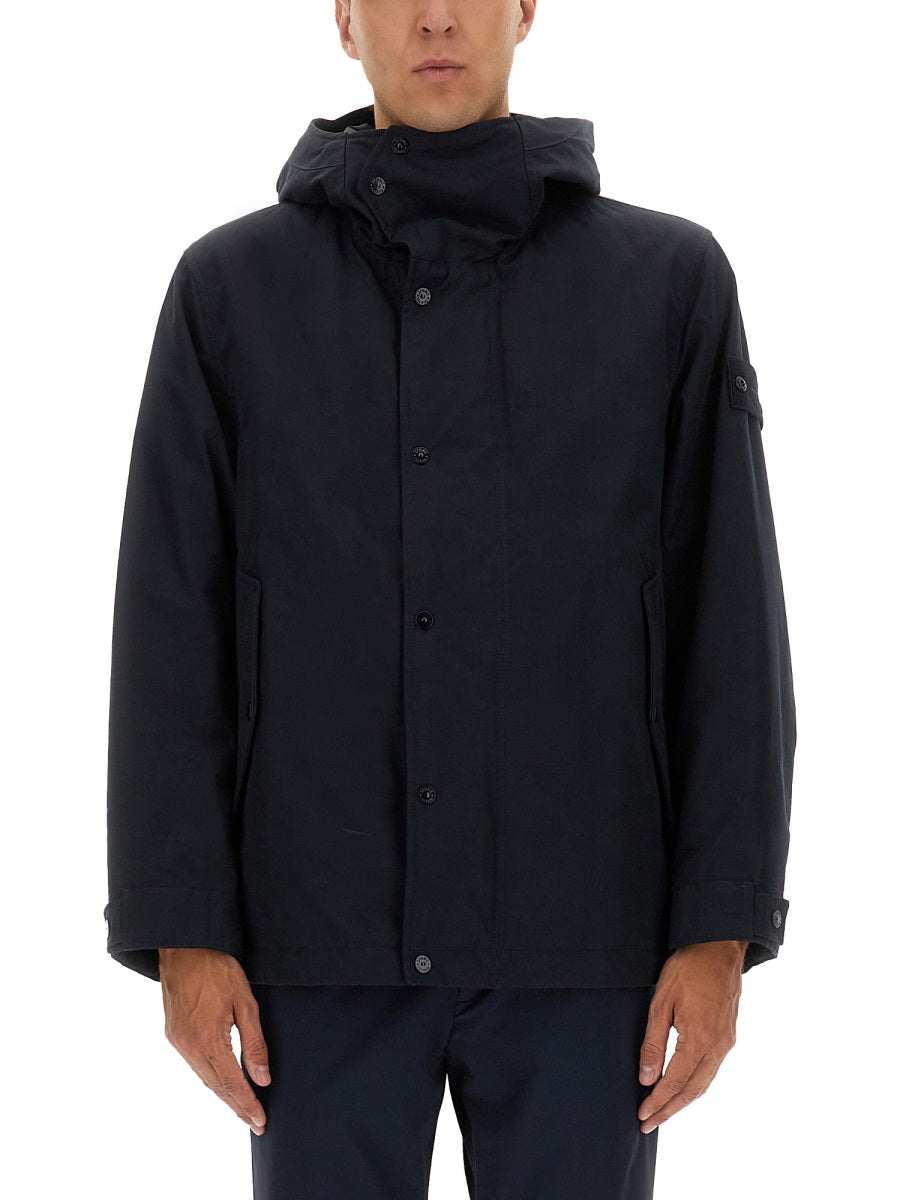 STONE ISLAND Waterproof Hooded Jacket for Men - Size L