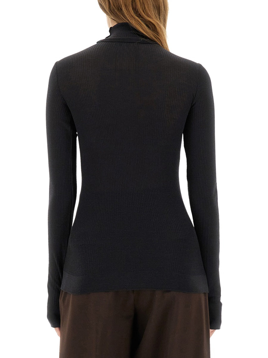 LEMAIRE Slim Fit Turtleneck Top - Size S