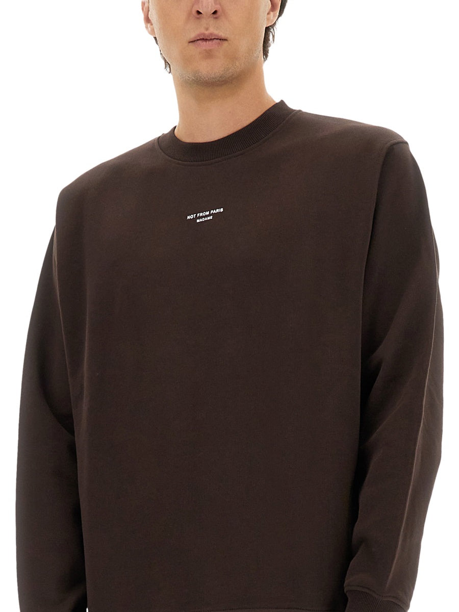 DRÔLE DE MONSIEUR Men's Slogan Sweatshirt - Size L