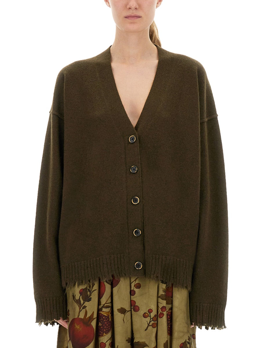 UMA WANG Cashmere Cardigan with Buttons - Size S