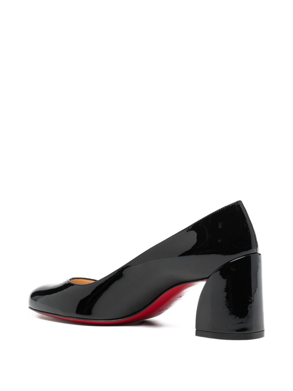 CHRISTIAN LOUBOUTIN Miss Sab Patent Leather Block Heel Pumps - Women's