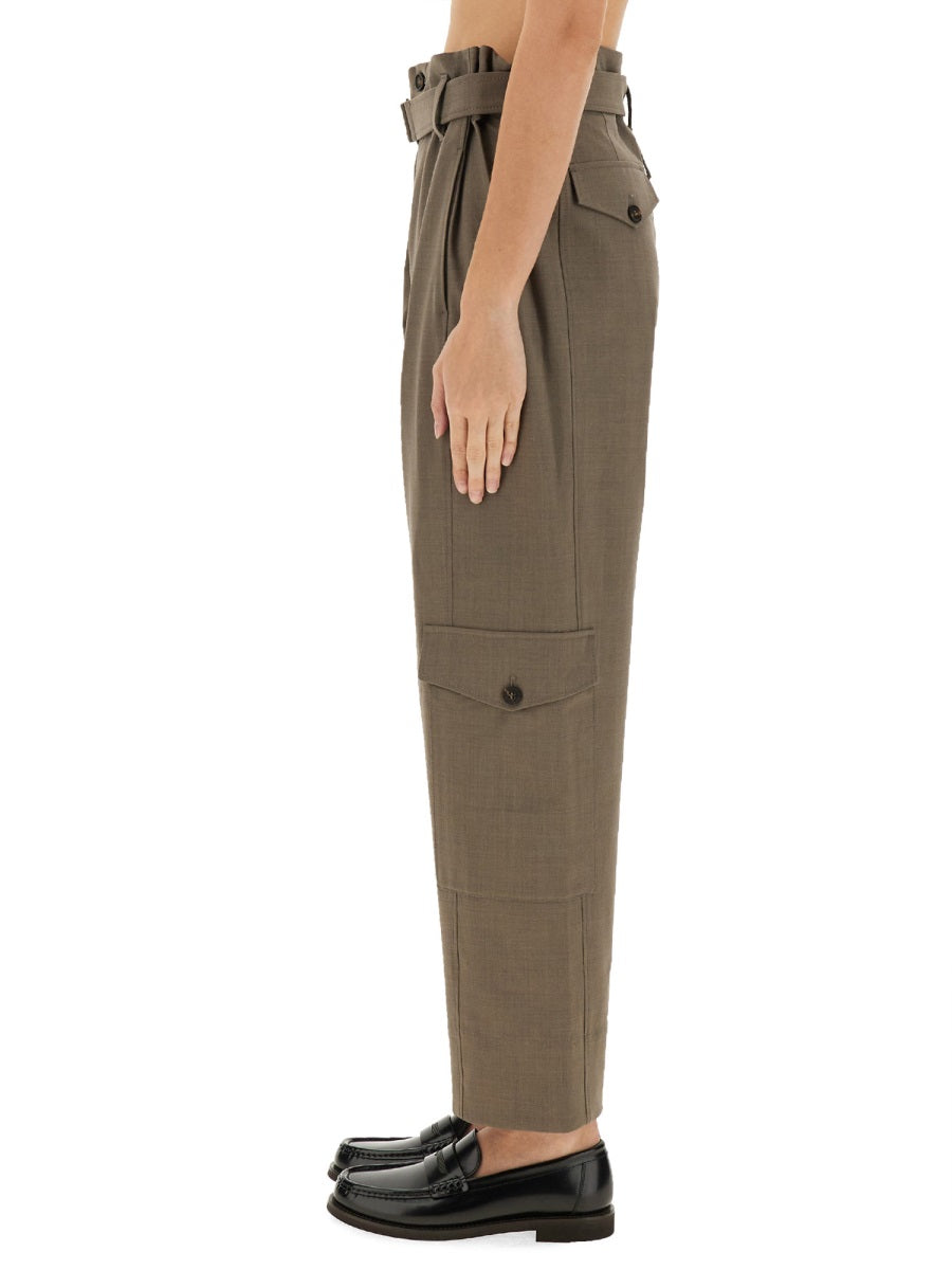 BRUNELLO CUCINELLI Belted Pants - Size 40 IT