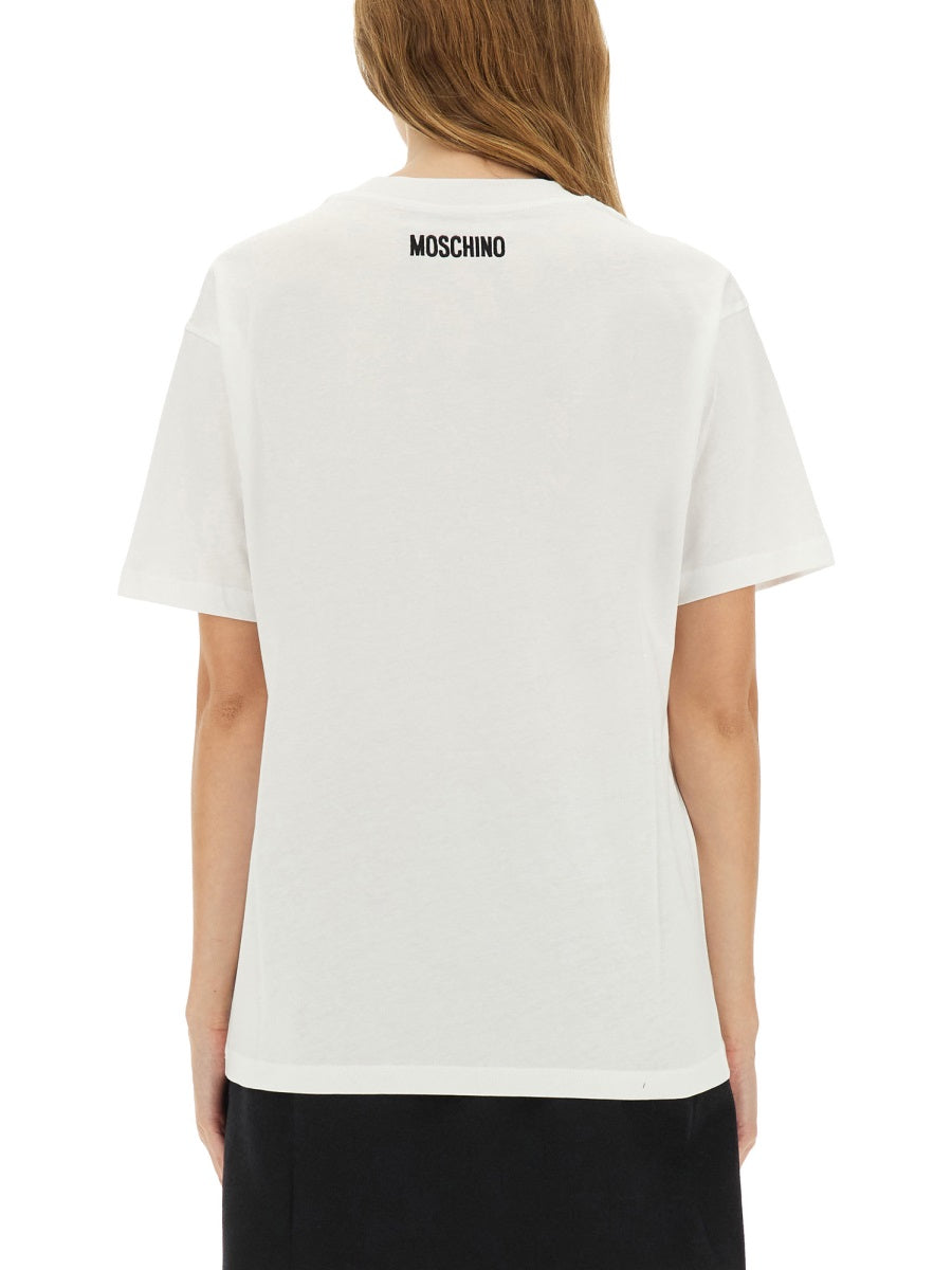 MOSCHINO Smiley Face Regular Fit T-Shirt - Size S