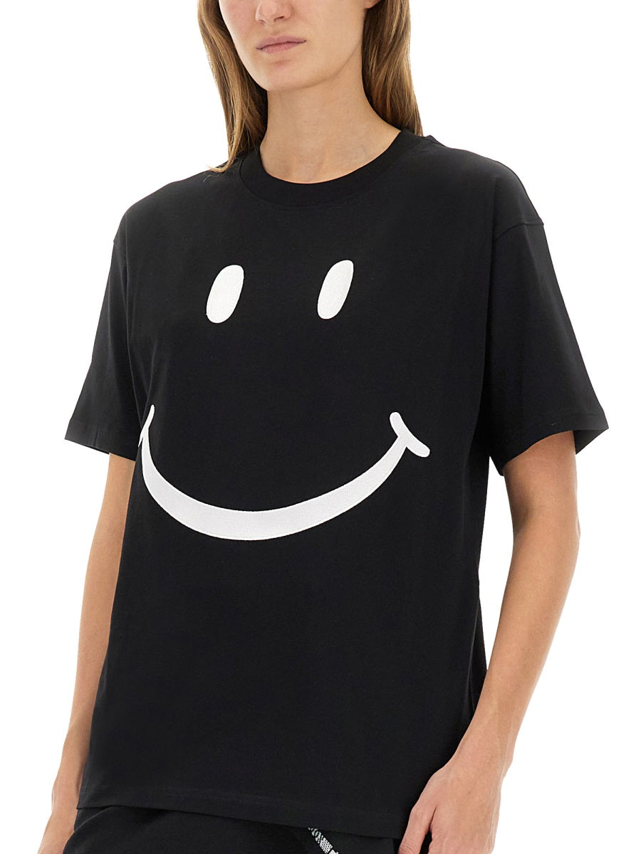 MOSCHINO Regular Fit Smiley T-Shirt - Size S