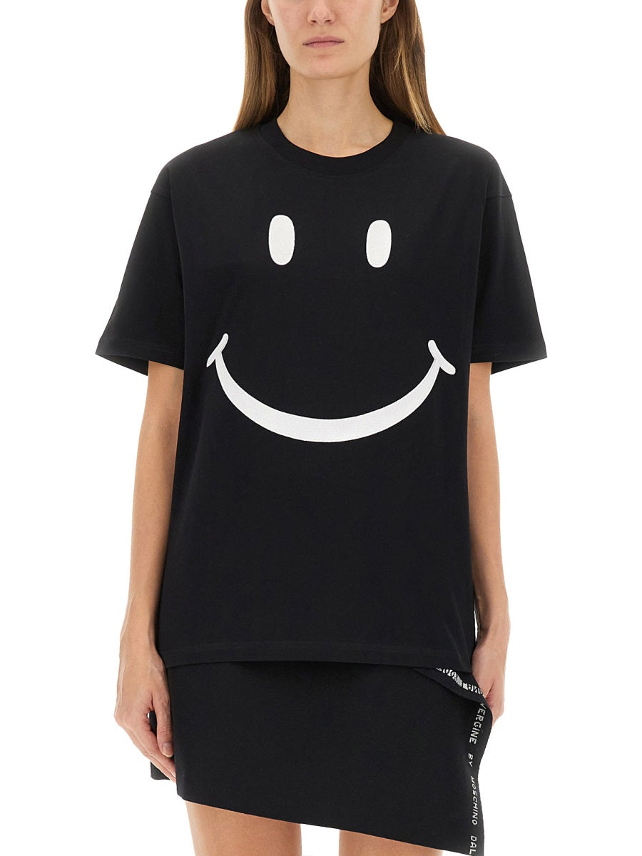 MOSCHINO Regular Fit Smiley T-Shirt - Size S