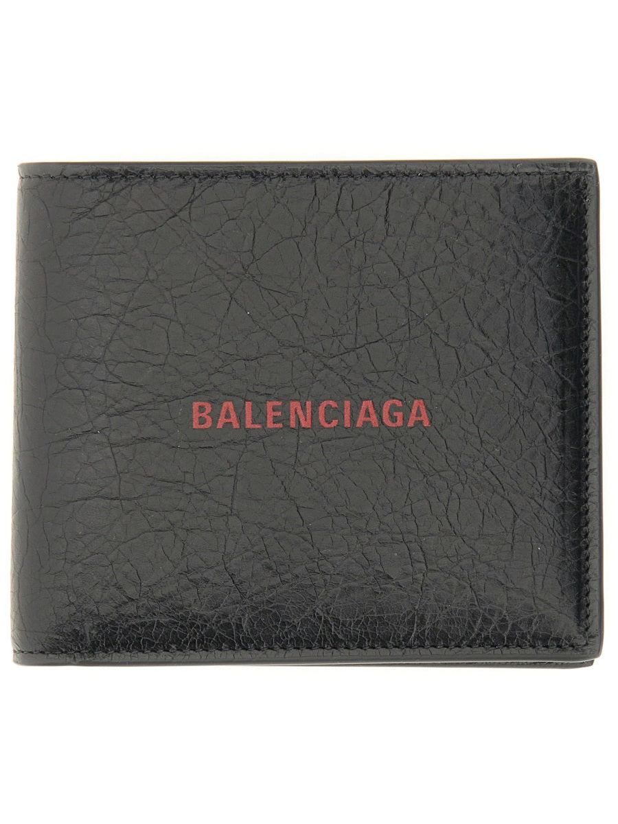 BALENCIAGA Bi-Fold Leather Wallet for Men