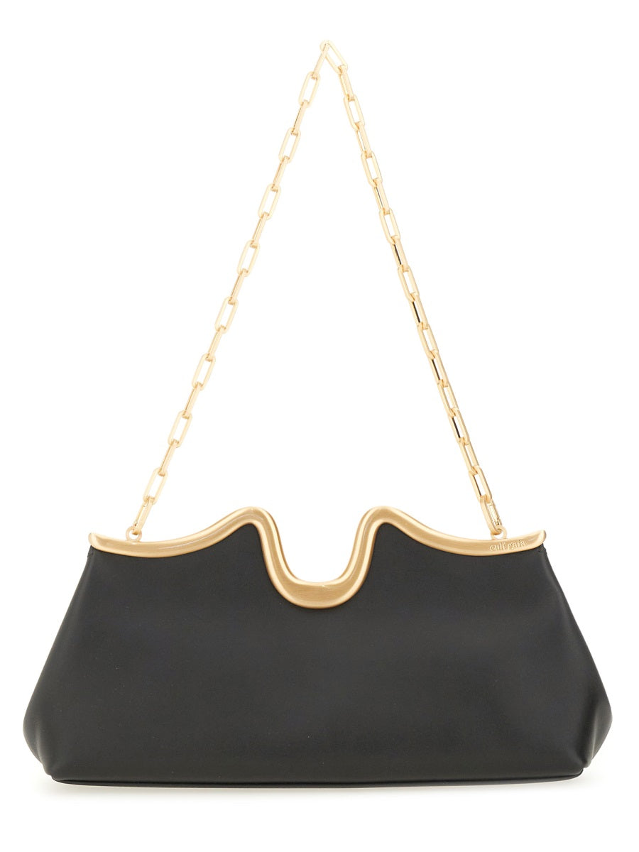 CULT GAIA Mini Leather Clutch Handbag