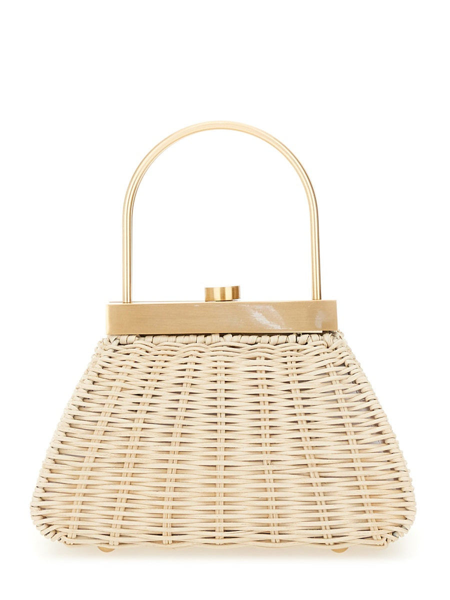 CULT GAIA Mini Natural Rattan Crossbody Purse