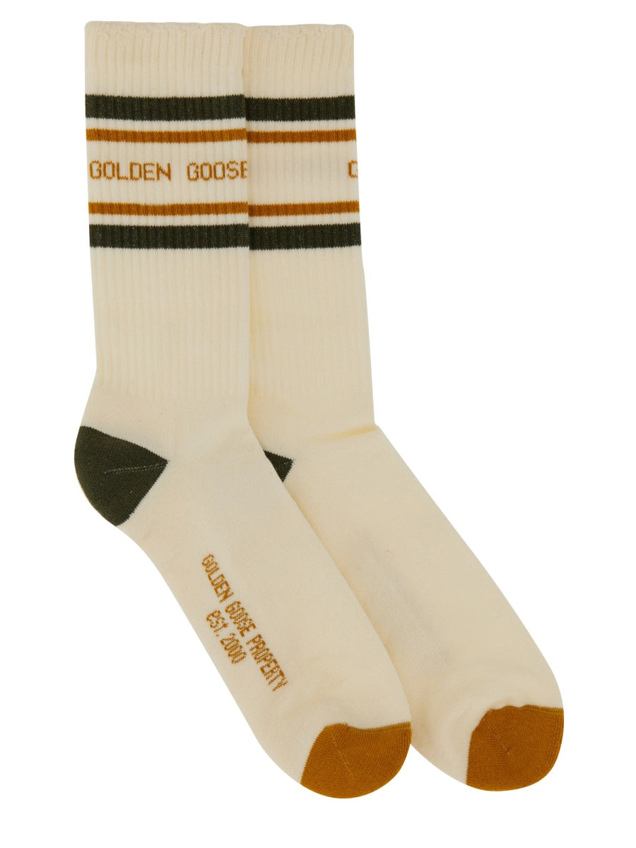 GOLDEN GOOSE Ribbed Socks for Men - FW25 Collection