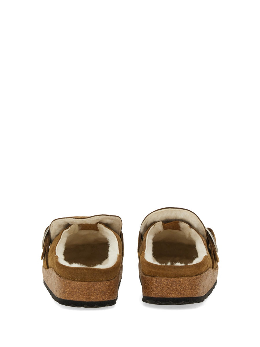 BIRKENSTOCK Shearling Buckled Sandals for Women