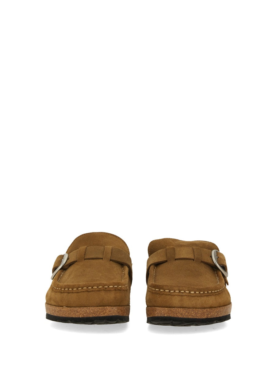 BIRKENSTOCK Shearling Buckled Sandals for Women
