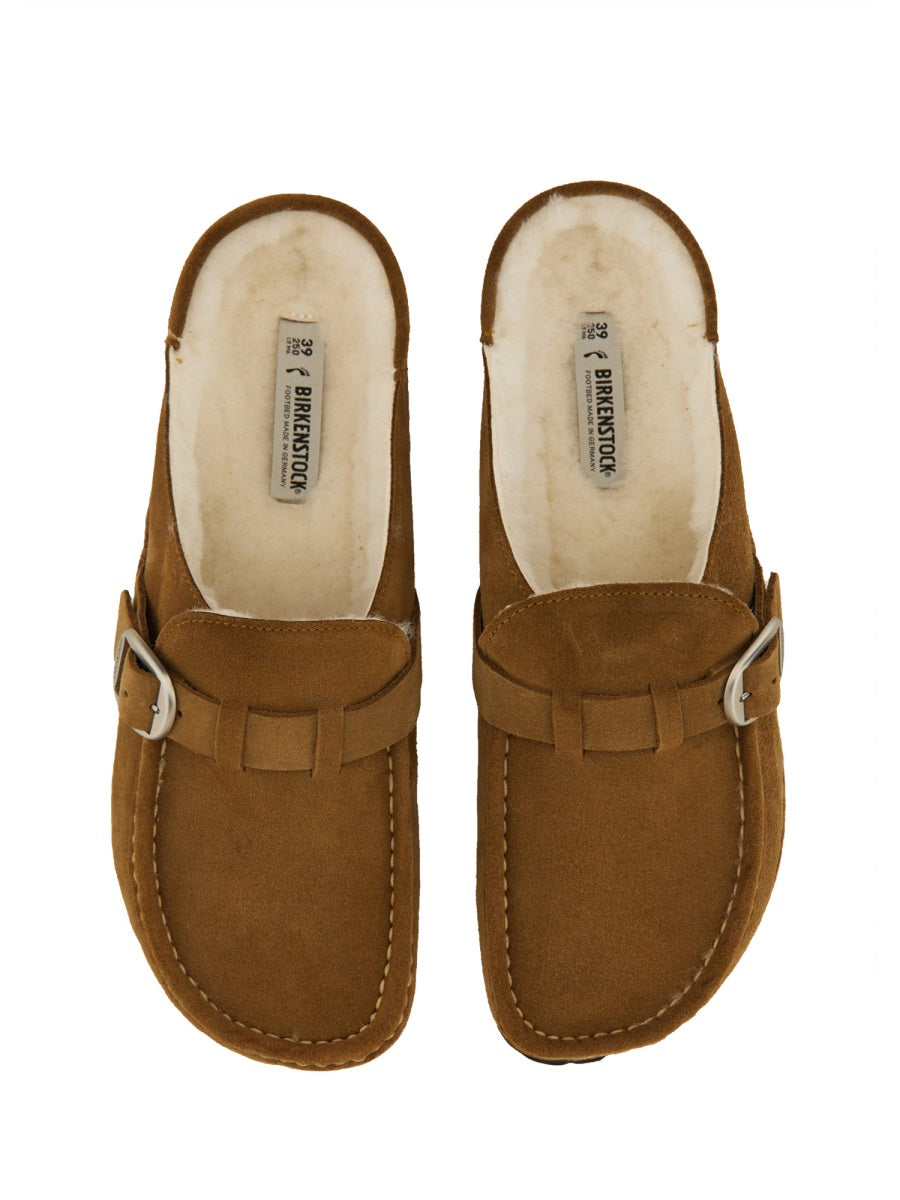 BIRKENSTOCK Shearling Buckled Sandals for Women