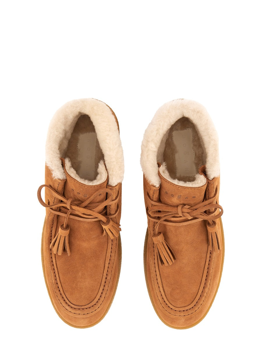 HOGAN Stylish Leather Ankle Boots for Women