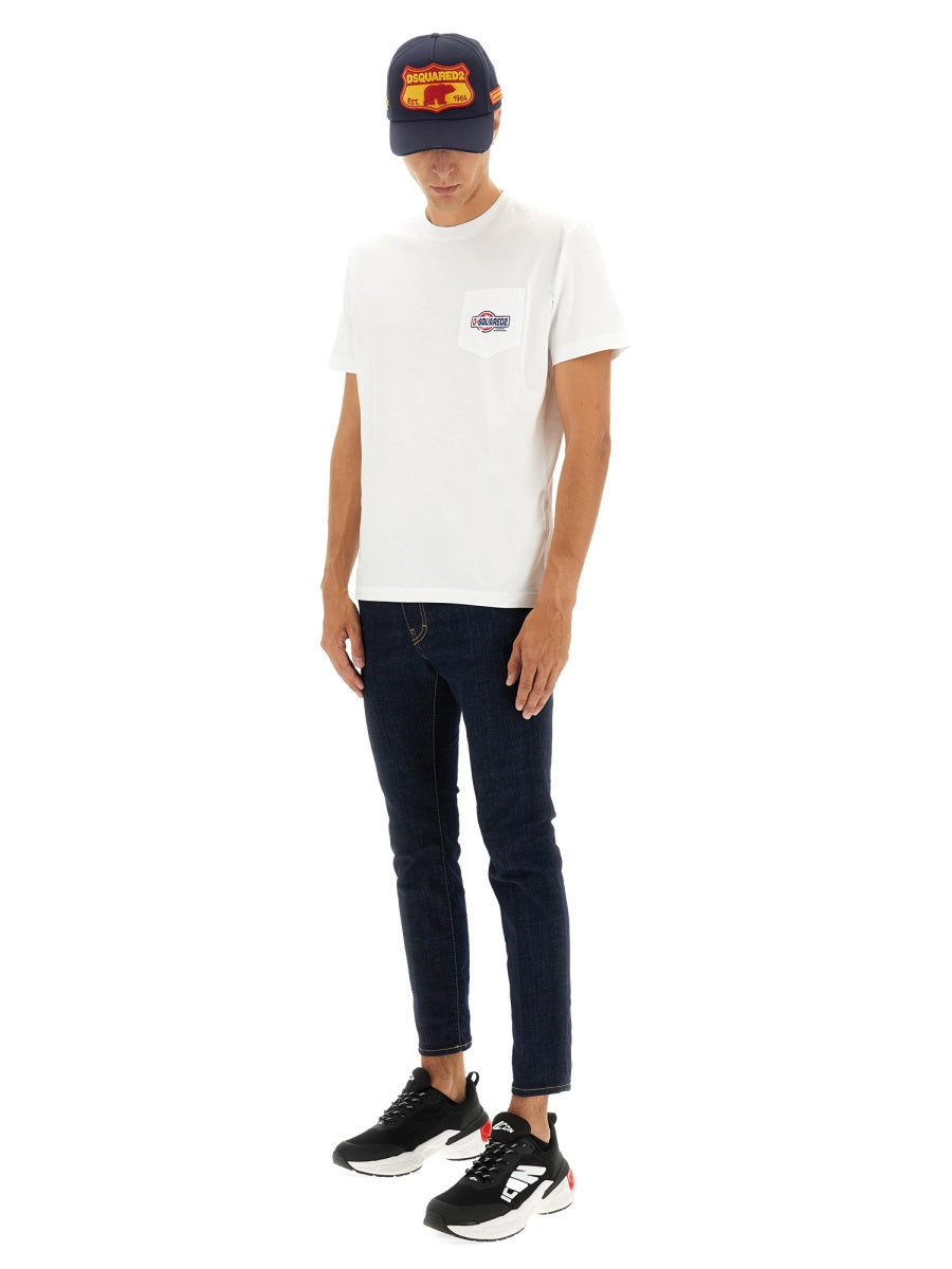 DSQUARED Classic Cotton T-Shirt for Men - FW25 Collection