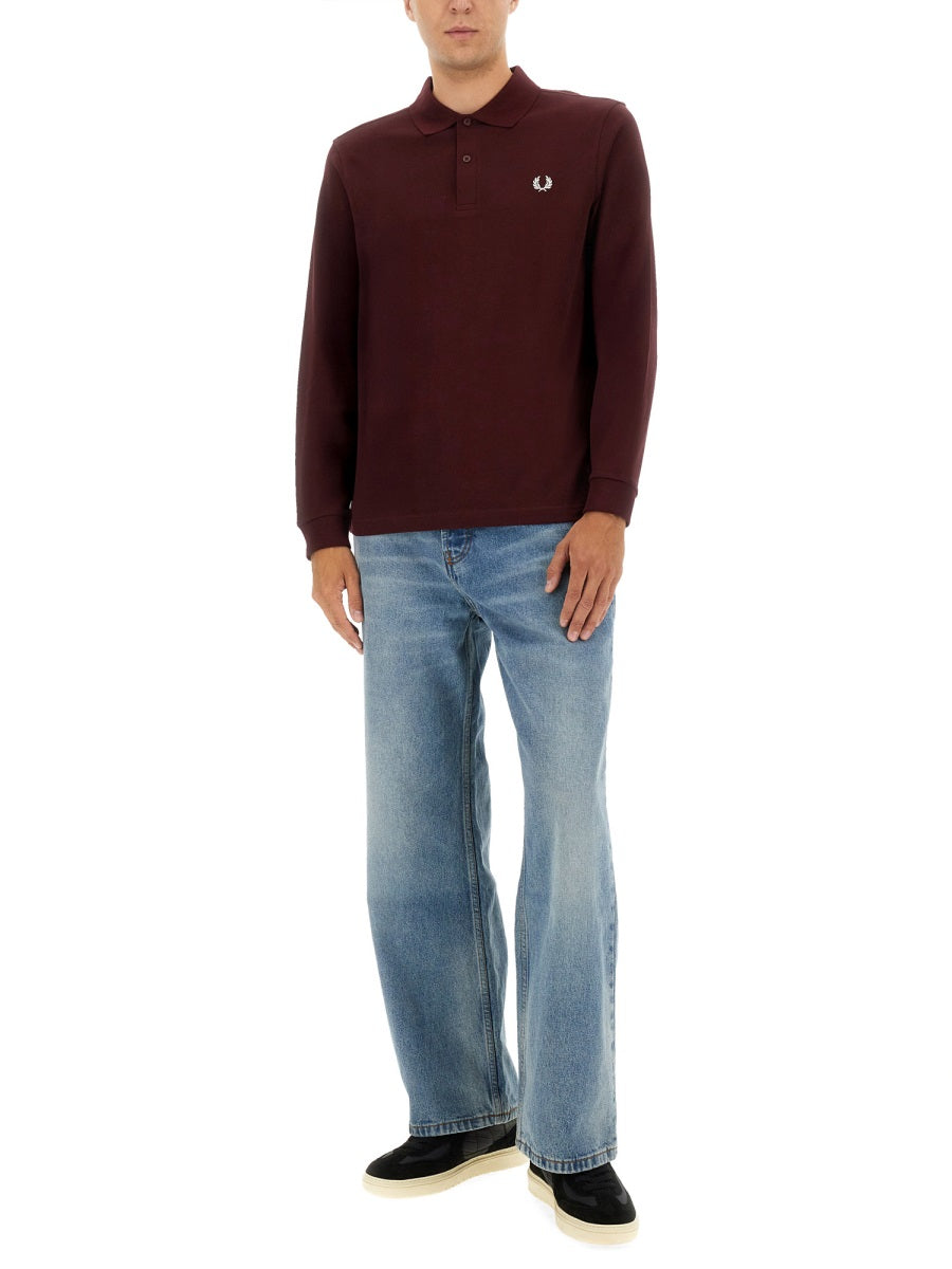 FRED PERRY Men's Cotton Polo Shirt - Size L