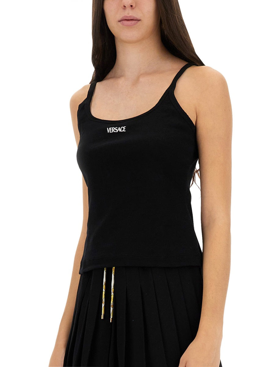 VERSACE Logo Detail Women's Top - Size 4
